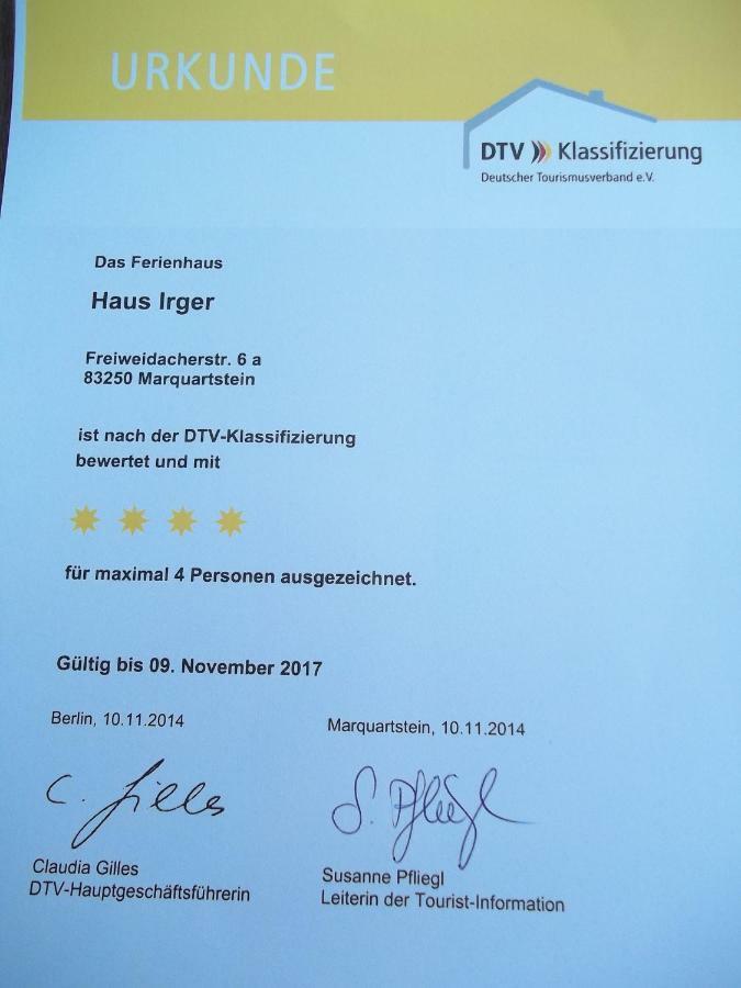 Ferienhaus Irger Marquartstein Zewnętrze zdjęcie